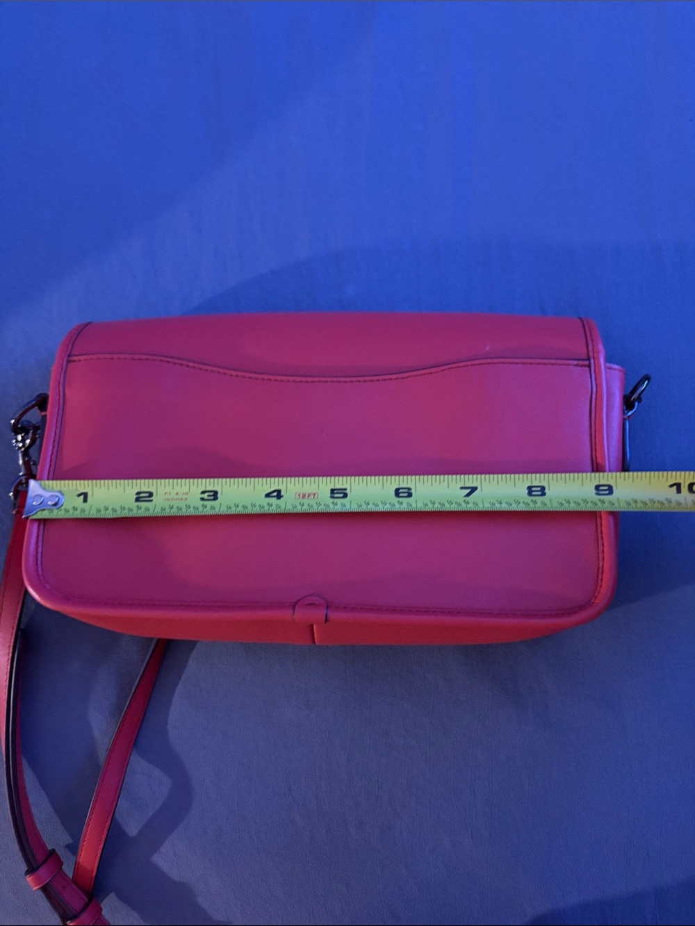 Coach Coral Leather Turnlock Crossbody Bag - Picture 13 of 14